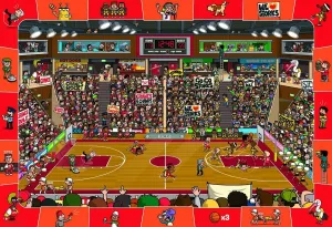Spot &amp; Find Basketball - 100pc Jigsaw Puzzle by Eurographics  			  					NEW