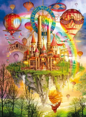 Above the Clouds - Holographic  - 1000pc Jigsaw Puzzle by Lafayette Puzzle Factory