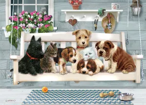 Porch Pals - 350pc Family Jigsaw Puzzle by Cobble Hill