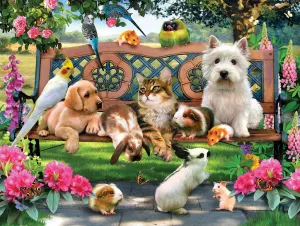 Pets in the Park - 500pc Jigsaw Puzzle by SunsOut