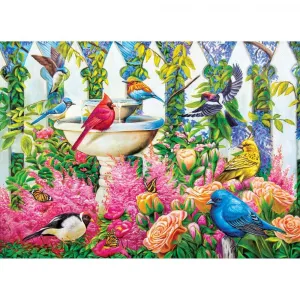 Fountain Gathering - 1000pc Jigsaw Puzzle by Lafayette Puzzle Factory