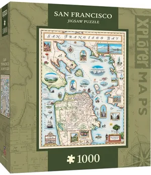Xplorer: San Francisco Bay - 1000pc Jigsaw Puzzle By Masterpieces