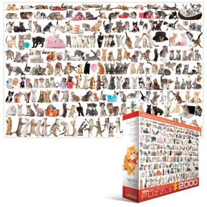 The World of Cats- 2000pc Jigsaw Puzzle by Eurographics