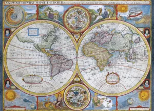 Antique World Map - 1000pc Jigsaw Puzzle by Eurographics