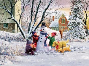 Snowman and Friends - 1000pc Jigsaw Puzzle by SunsOut