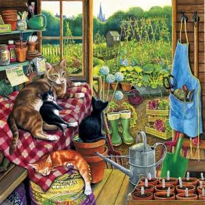 Garden Helpers - 500pc Jigsaw Puzzle by Sunsout