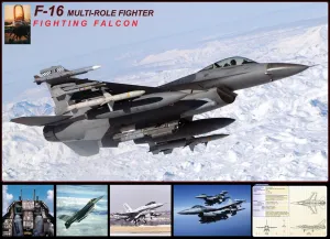 F-16 Fighting Falcon - 1000pc Jigsaw Puzzle by Eurographics