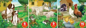 Farm Life, Series 1 - 6pc, 9pc, 16pc Jigsaw Puzzle by D-Toys