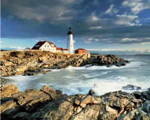 Portland Head Lighthouse - 1000pc Jigsaw Puzzle by Springbok