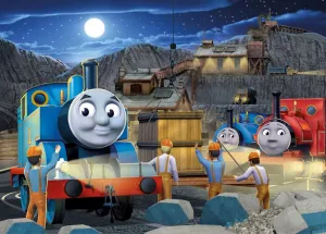 Thomas &amp; Friends- Night Work - 60pc Glow-in-the-Dark Jigsaw Puzzle By Ravensburger
