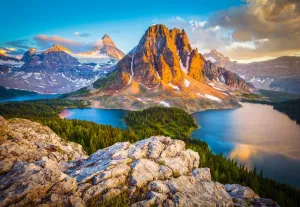 Assiniboine Vista, Banaff National Park, Canada - 1000pc Jigsaw Puzzle By Castorland