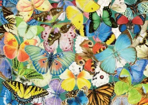 Butterflies - 500pc Large Format Jigsaw Puzzle By Ravensburger