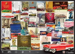 Vintage Car Ads, Cadillac - 1000pc Jigsaw Puzzle by EuroGraphics