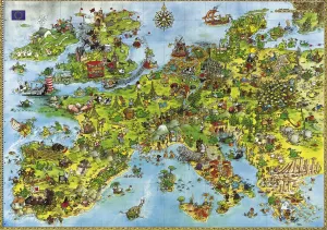Degano: United Dragons of Europe - 4000pc Jigsaw Puzzle By Heye  			  					NEW