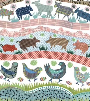 Robbins: Farm Animals - 48pc Floor by Pomegranate  			  					NEW