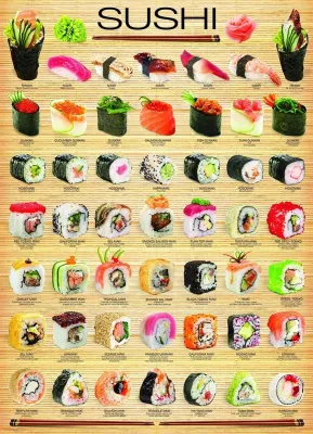 Sushi - 1000pc Jigsaw Puzzle by Eurographics