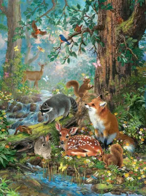 Out in the Forest - 1000pc Jigsaw Puzzle by SunsOut