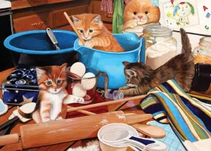 Kittens in the Kitchen - 1000pc Jigsaw Puzzle By Sunsout  			  					NEW