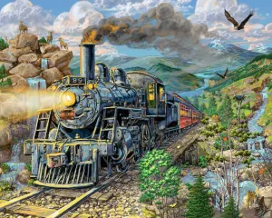 Big Horn Express - 1000pc Jigsaw Puzzle by Vermont Christmas Company  			  					NEW