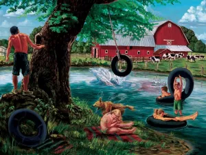 The Swimming Hole - 500pc Jigsaw Puzzle by Cobble Hill