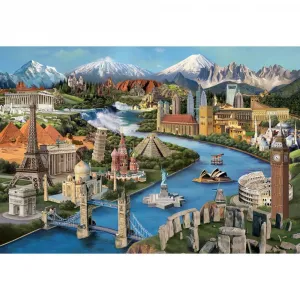 Popular Landmarks - 2000pc Jigsaw Puzzle by Anatolian  			  					NEW
