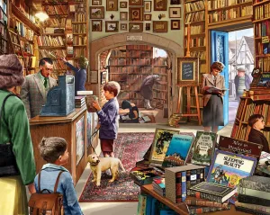 Old Book Shop - 1000pc Jigsaw Puzzle By White Mountain