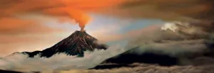 Volcano - 1000pc Panoramic Jigsaw Puzzle By Heye  			  					NEW