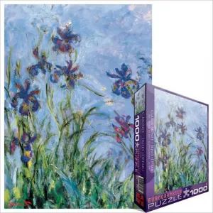 Monet: Irises - 1000pc Jigsaw Puzzle by Eurographics