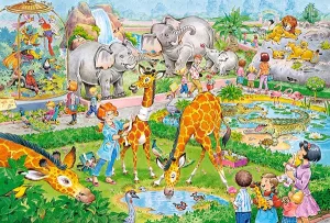 At the Zoo - 40pc Jigsaw Puzzle By Castorland