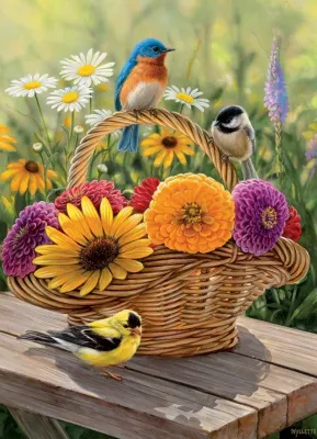 Summer Bouquet - 1000pc Jigsaw Puzzle by Jack Pine