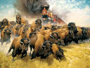 The Coming of the Iron Horse - 500pc Jigsaw Puzzle by Sunsout