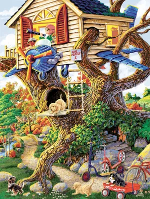 Boys Treehouse - 300pc Large Format Jigsaw Puzzle by SunsOut