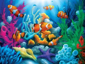 Tropics: Here Comes the Clowns - 300pc EZ Grip Jigsaw Puzzle by Masterpieces