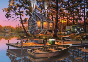 Eugene's Hunting &amp; Fishing - 500pc Jigsaw Puzzle By Buffalo Games  			  					NEW