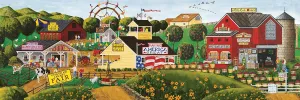 Apple Annie's Carnival Time - 1000pc Panoramic Jigsaw Puzzle by Masterpieces  			  					NEW