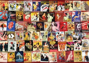 Vintage Poster: Cabaret Collage - 1000pc Jigsaw Puzzle by D-Toys