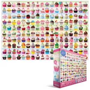 Cupcakes Galore - 2000pc Jigsaw Puzzle by Eurographics