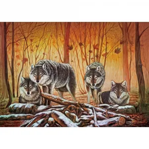 The Wolf Lair - 1000pc Jigsaw Puzzle by Lafayette Puzzle Factory