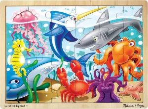 Under the Sea - 24pc Wooden Jigsaw Puzzle For Kids By Melissa &amp; Doug