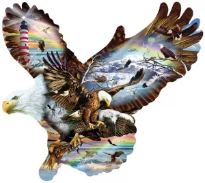 Eagle Eye - 1000pc Shaped Jigsaw Puzzle By Sunsout