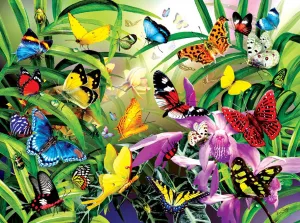 Tropical Butterflies - 1000pc Jigsaw Puzzle by Sunsout