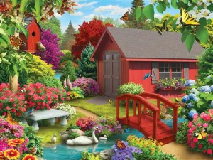Lazy Days: Over the Bridge - 750pc Jigsaw Puzzle by Masterpieces