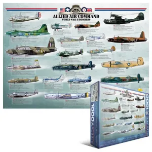 World War II Bombers - 1000pc Jigsaw Puzzle by Eurographics