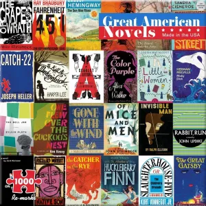 Great American Novels - 1000pc Jigsaw Puzzle By Re-marks  			  					NEW