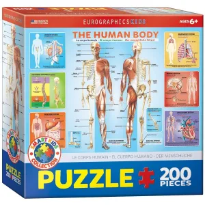 The Human Body - 200pc Jigsaw Puzzle by EuroGraphics  			  					NEW