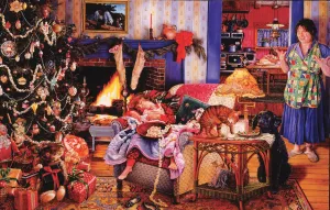 Christmas Thieves - 1000pc Jigsaw Puzzle by Sunsout  			  					NEW