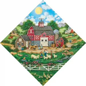 Barnyard Menagerie - 500pc Jigsaw Puzzle by Masterpieces  			  					NEW