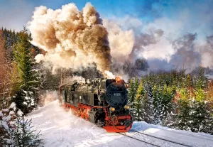 Steam Train - 1000pc Jigsaw Puzzle By Castorland