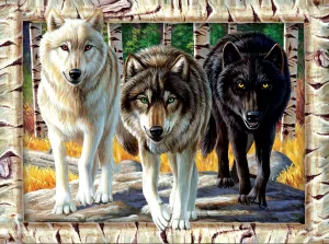 Wolf Pack Colors - 1000pc Jigsaw Puzzle by Sunsout