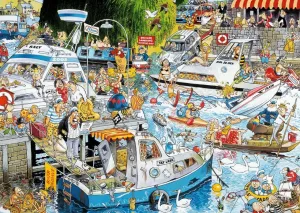 Graham Thompson: Cruise Chaos - 1000pc Jigsaw Puzzle By Falcon  			  					NEW